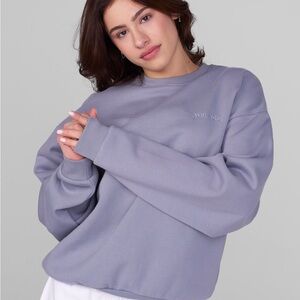 YoungLA for her W557 CLASSIC CREWNECK dusty blue